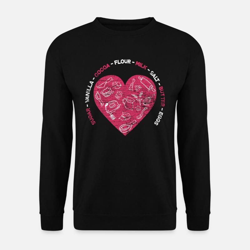 Baking heart - Unisex Sweatshirt - black