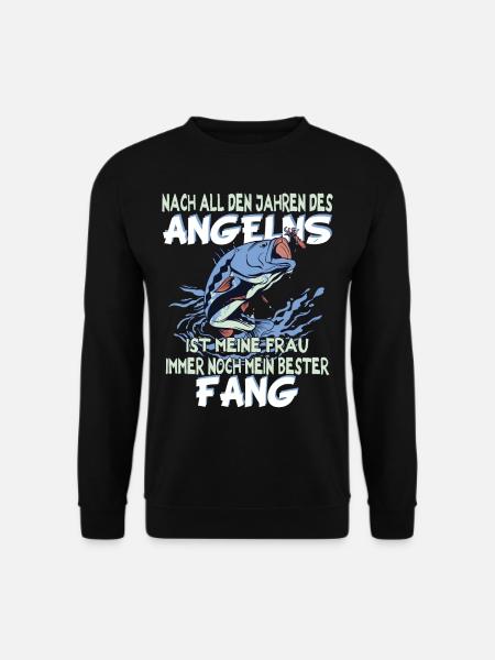 Mein Bester Fang - Angeln Angler Angel Spruch - Unisex Pullover - Schwarz