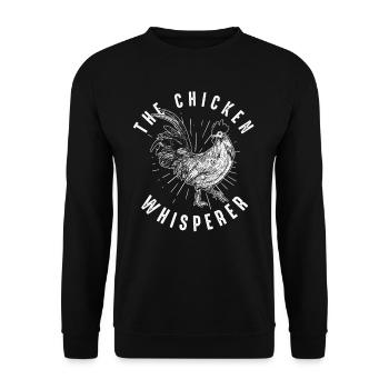 Chicken Whisperer - Unisex Sweatshirt - black - Front - Alina (178cm) & Michal (187cm)
