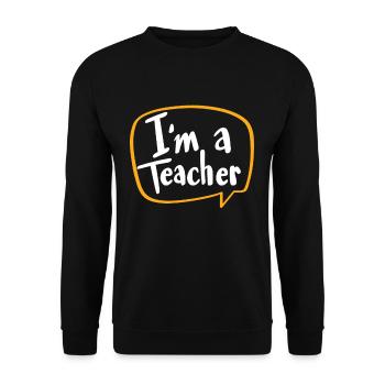 Cool Teachers Gonna Teach Teachers Gift - Sweat-shirt Unisexe - noir - Devant - Alina (178cm) & Michal (187cm)
