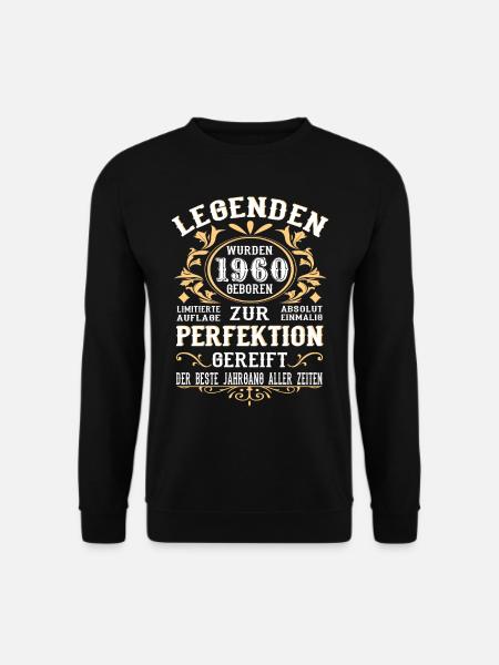 60 Geburtstag Jahrgang 1960 60 Jahre Party - Unisex Pullover - Schwarz