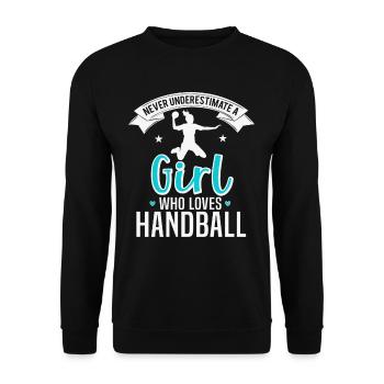 handball - Sweat-shirt Unisexe - noir - Devant - Alina (178cm) & Michal (187cm)