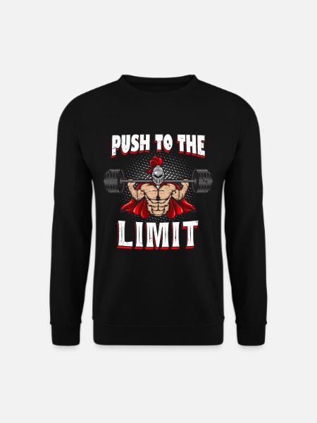 Weight bodybuilder saying motivation - Unisex Sweatshirt - black