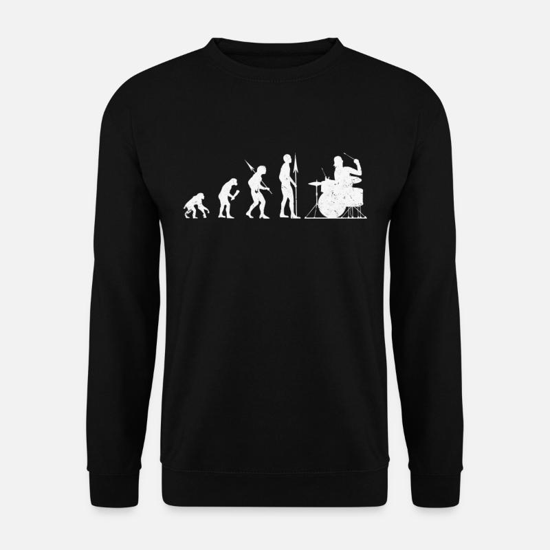 Evolution du batteur - Sweat-shirt Unisexe - noir
