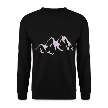 Montagne Montagnes Montagne Nature Alpinisme Escalade - Sweat-shirt Unisexe - noir - Devant - Alina (178cm) & Michal (187cm)