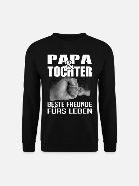 Papa & Tochter beste Freunde Kind Familie Geschenk - Unisex Pullover - Schwarz