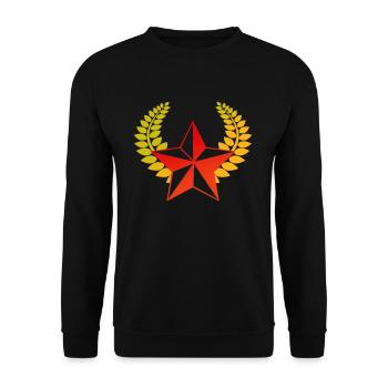 Communists star communism - Unisex Sweatshirt - black - Front - Alina (178cm) & Michal (187cm)