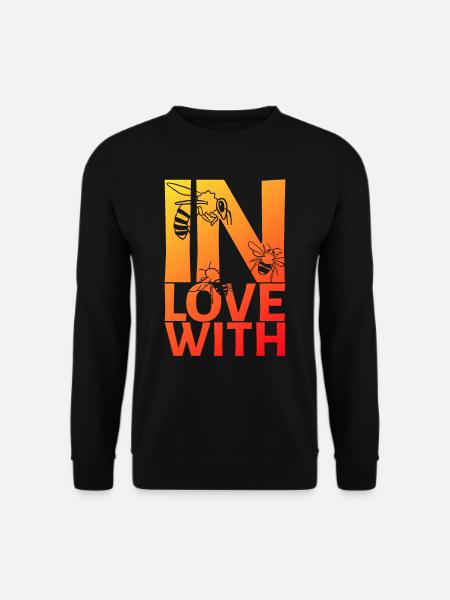 In Love With Bees - Unisex Sweatshirt - black