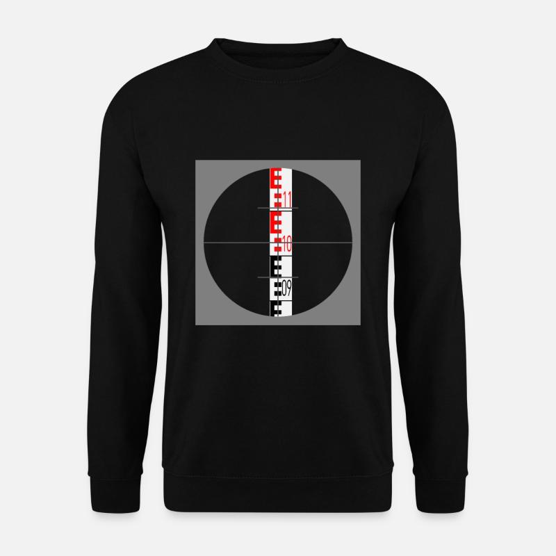 Geodäsie Vermessungstechnik Nivellierlatte - Unisex Pullover - Schwarz