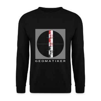Geomatiker Vermessungstechnik Nivellierlatte - Unisex Pullover - Schwarz - Vorne - Alina (178cm) & Michal (187cm)