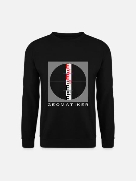 Geomatiker Vermessungstechnik Nivellierlatte - Unisex Pullover - Schwarz