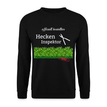 Jardin Amour haies Inspecteur Hais Ciseaux - Sweat-shirt Unisexe - noir - Devant - Alina (178cm) & Michal (187cm)
