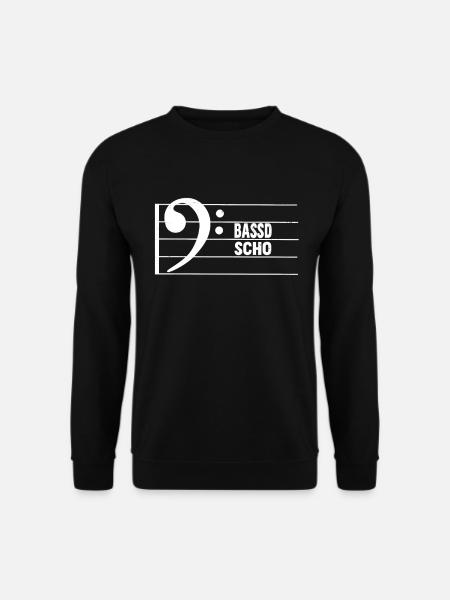 Tuba E-Bass Kontrabass Bayern - Unisex Pullover - Schwarz