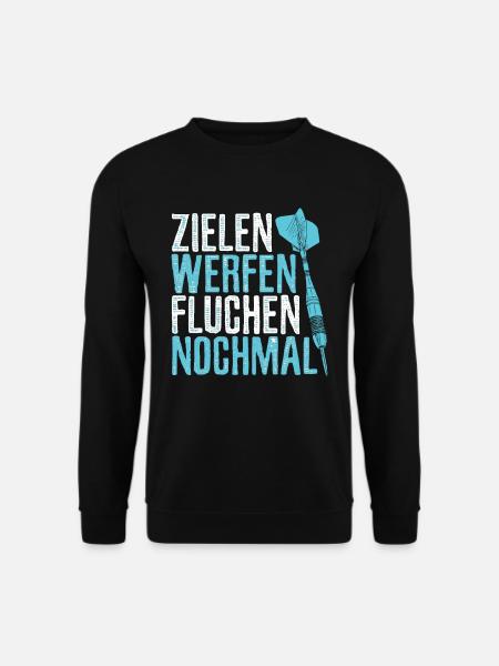 Darts Dartpfeil Dartscheibe - Unisex Pullover - Schwarz