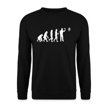 Darts dart dart board - Unisex Sweatshirt - black - Front - Alina (178cm) & Michal (187cm)