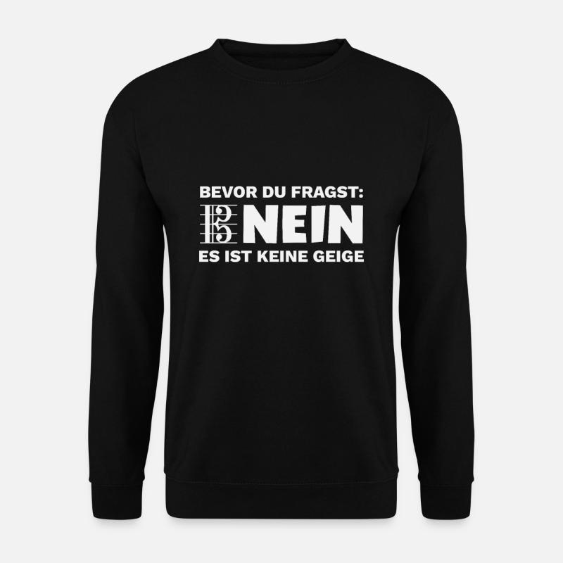 Bratsche Viola Violist Spruch Design für Musiker - Unisex Pullover - Schwarz