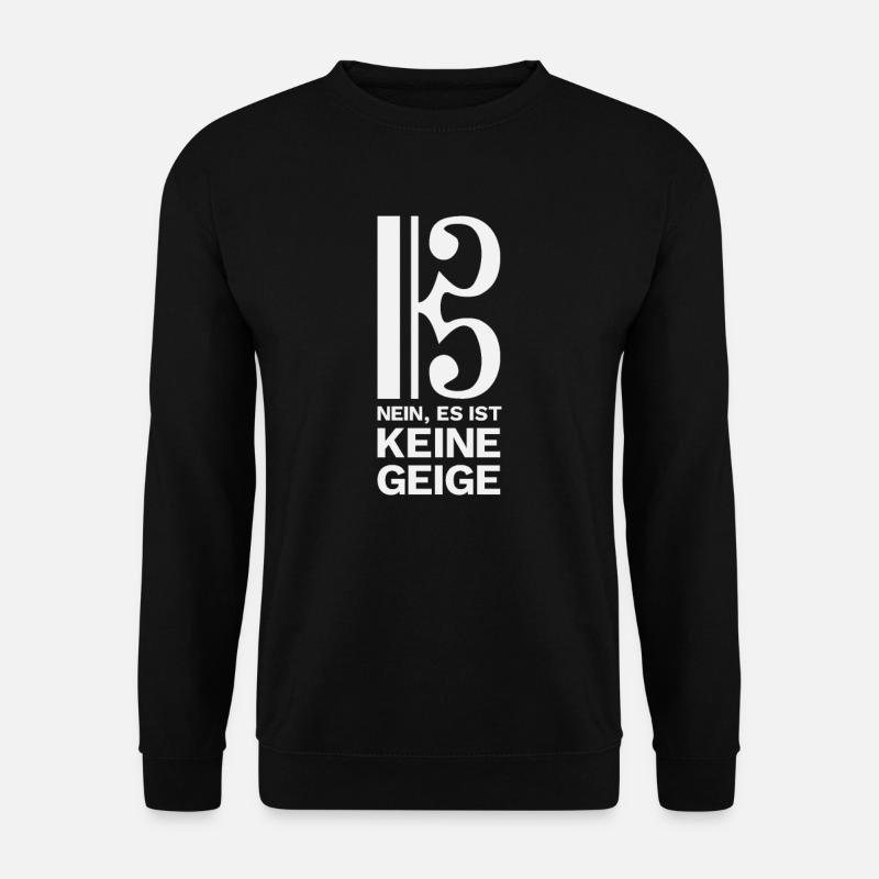 Bratsche Viola Violist Spruch Design für Musiker - Unisex Pullover - Schwarz