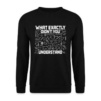 Chemist - Unisex Sweatshirt - black - Front - Alina (178cm) & Michal (187cm)
