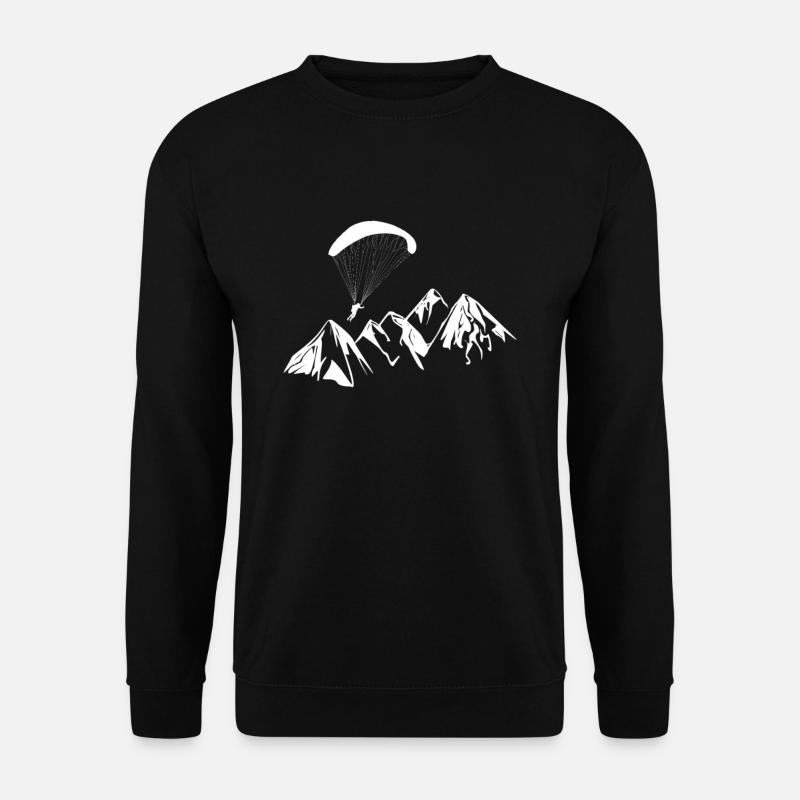 Paragliding Berge - Unisex Pullover - Schwarz