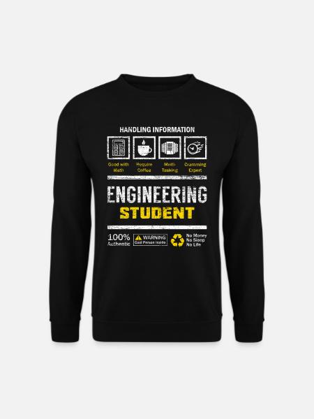 Engineer student - Unisex Sweatshirt - black