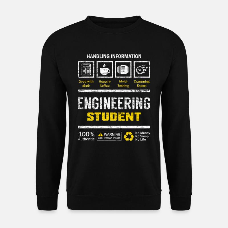 Engineer student - Unisex Sweatshirt - black