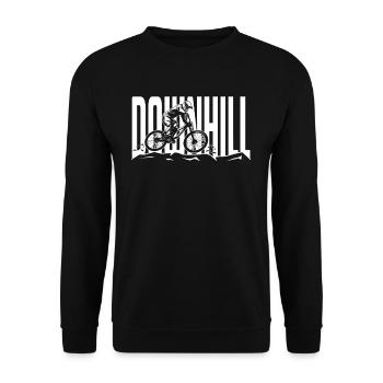 Downhill - Unisex Sweatshirt - black - Front - Alina (178cm) & Michal (187cm)