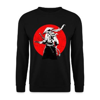 Samouraï guerrier japonais - Sweat-shirt Unisexe - noir - Devant - Alina (178cm) & Michal (187cm)
