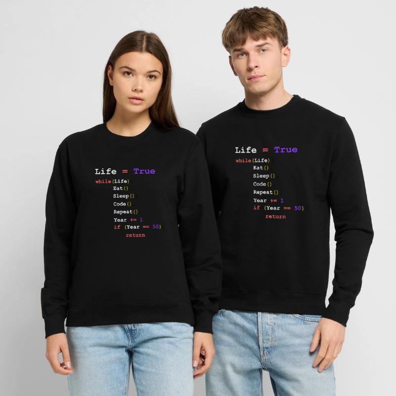 Eat Sleep Code Repeat - programmeur Sweat-shirt Unisexe