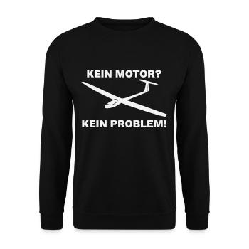Segelfliegen Segelflugzeug Thermik - Unisex Pullover - Schwarz - Vorne - Alina (178cm) & Michal (187cm)
