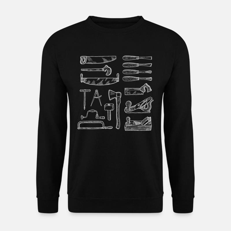 Outils de charpentier - Sweat-shirt Unisexe - noir