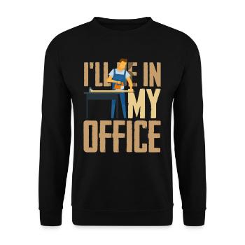 Carpenter workshop - Unisex Sweatshirt - black - Front - Alina (178cm) & Michal (187cm)