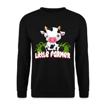 Petit fermier - Sweat-shirt Unisexe - noir - Devant - Alina (178cm) & Michal (187cm)