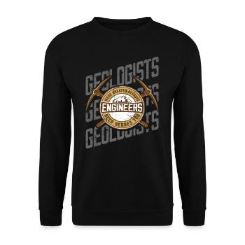 Geologist Geologists - Unisex Sweatshirt - black - Front - Alina (178cm) & Michal (187cm)