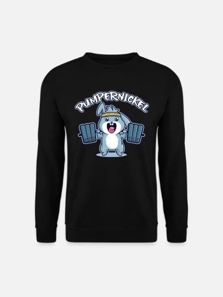 Pumpernickel Pumper karnickel Häschen - Unisex Pullover - Schwarz