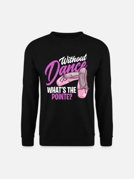 Ballet lace dance en pointe pun - Unisex Sweatshirt - black