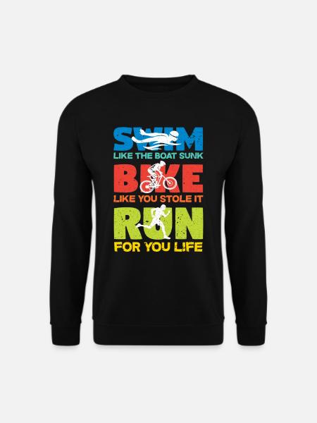 Triathlon Fahrrad - Unisex Pullover - Schwarz