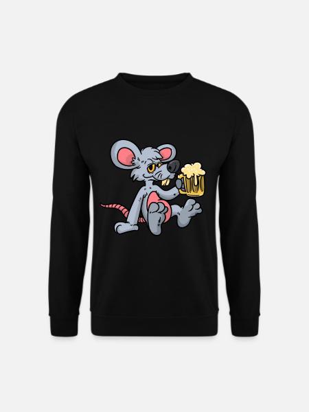 Beer rat - Unisex Sweatshirt - black