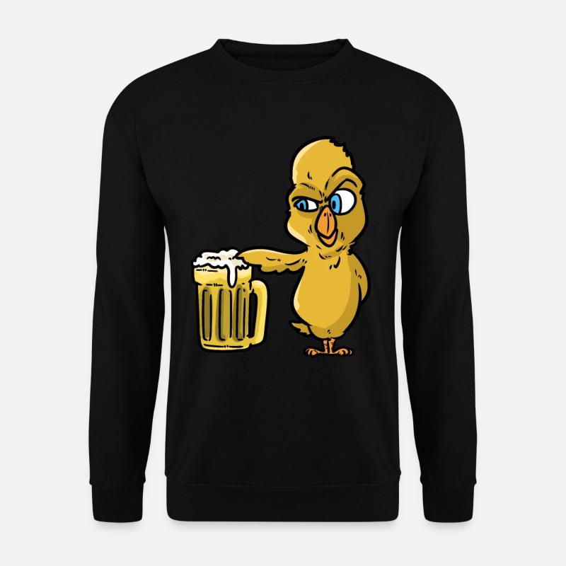 Poussin à la bière - Sweat-shirt Unisexe - noir