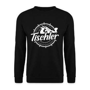 Tischler Holz Zunft Holzmechaniker Schreiner - Unisex Pullover - Schwarz - Vorne - Alina (178cm) & Michal (187cm)