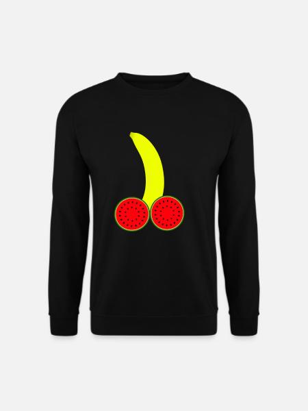 Banana Penis Thick - Unisex Sweatshirt - black
