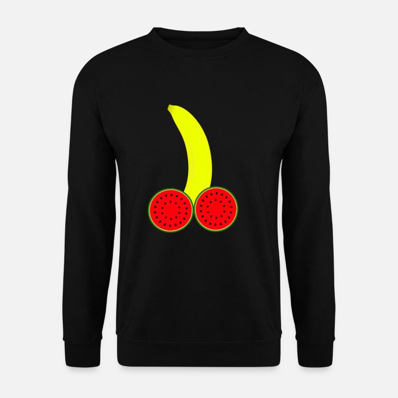 Banana Penis Dick - Unisex Pullover - Schwarz