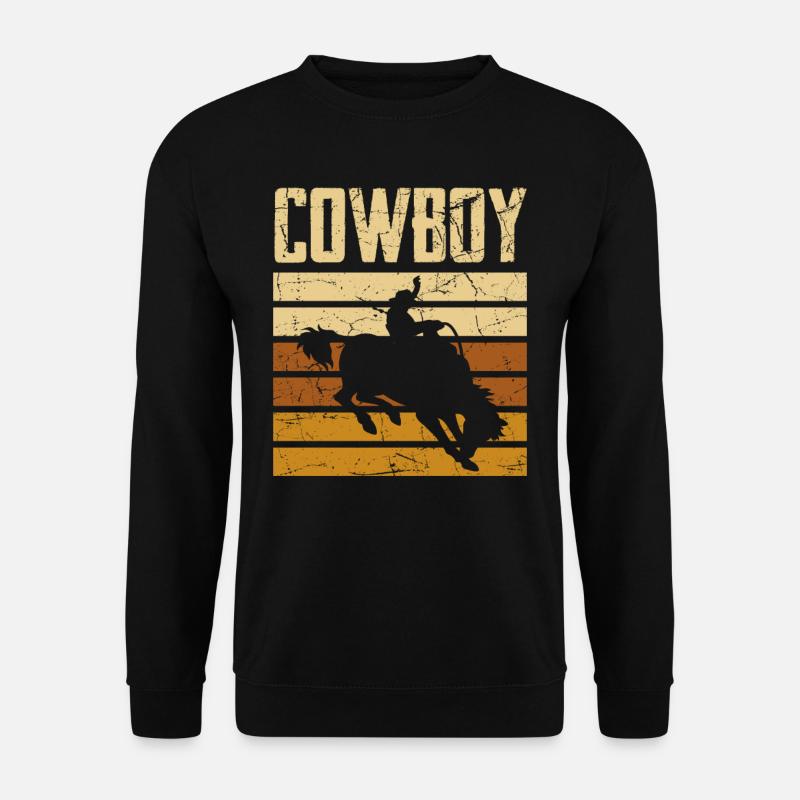 Cow-boy - Sweat-shirt Unisexe - noir