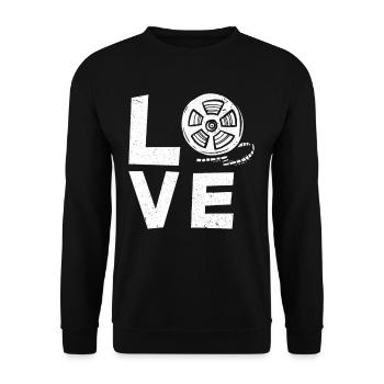 Bobine de film de film - Sweat-shirt Unisexe - noir - Devant - Alina (178cm) & Michal (187cm)