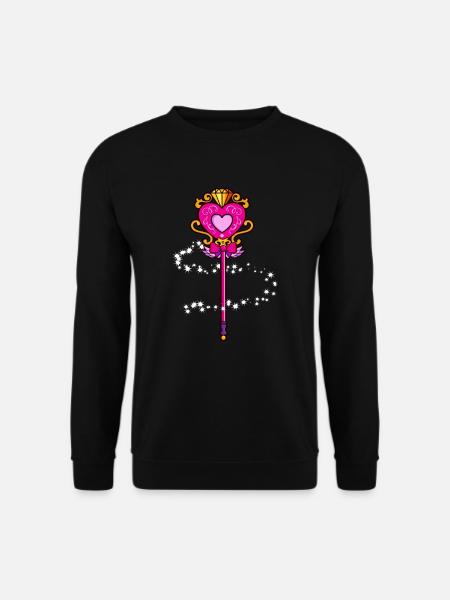 Cooler Zauberstab Fee Prinzessin Mädchen Hexe - Unisex Pullover - Schwarz