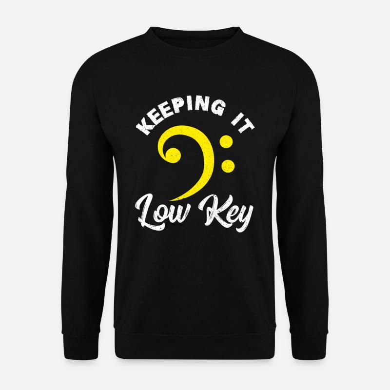 Cello Bassschlüssel - Unisex Pullover - Schwarz