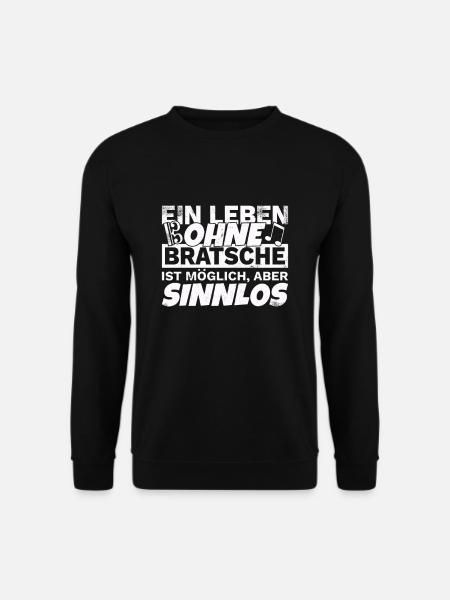 Bratsche Viola Violist Design Cool Spruch Musiker - Unisex Pullover - Schwarz
