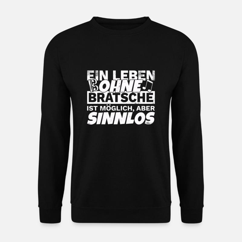 Bratsche Viola Violist Design Cool Spruch Musiker - Unisex Pullover - Schwarz