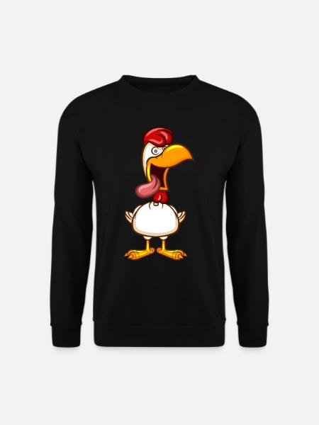 Crazy Chicken - Unisex Sweatshirt - black