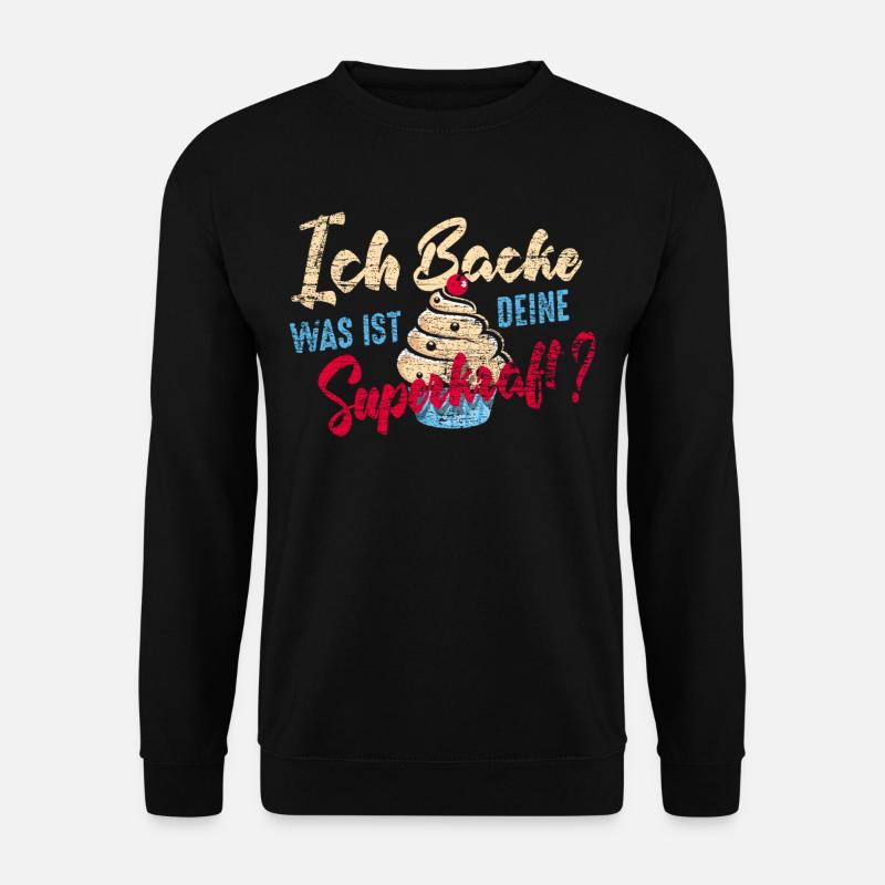 Bäcker Superkraft - Unisex Pullover - Schwarz