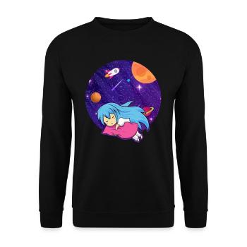 Grandhomme avec humour pour enfants douillet - Sweat-shirt Unisexe - noir - Devant - Alina (178cm) & Michal (187cm)